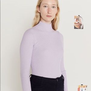 Entireworld lilac turtleneck sweater